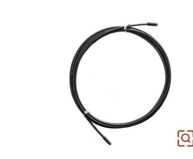 3m Jump Rope with Steel Wire Fitness Exercise Volume To Find Spare Replaceable Metal Speed Jumper: black
