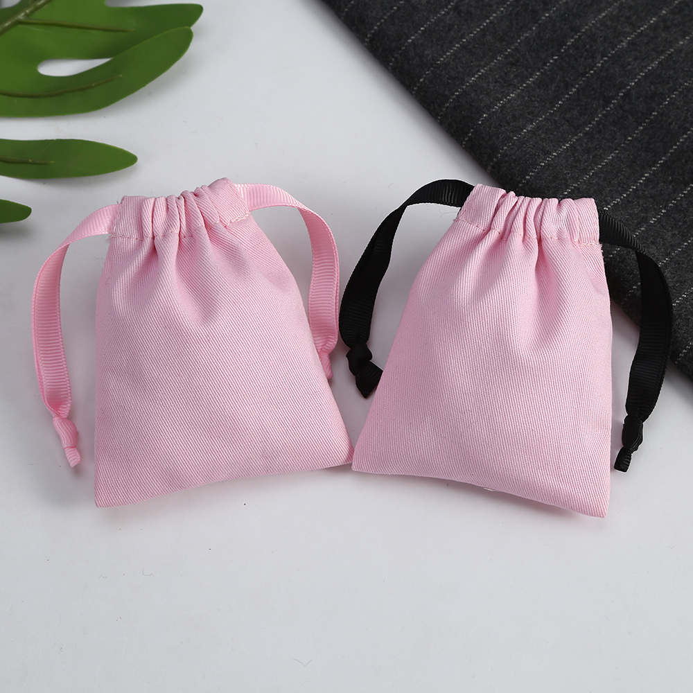 20Pcs Sieraden Verpakking Wedding Favor Tassen Kleine Katoenen Canvas Tassen Mini Tasje Ketting Oorbel Pouch