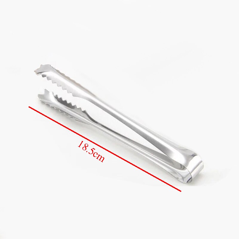 Outil de Bar pour Cocktail en acier inoxydable, filtre, bec verseur, cuillère à mélanger, couteau à chaîne, pinces à glace, tasse à mesurer, Shaker à Cocktail: Ice Tong2