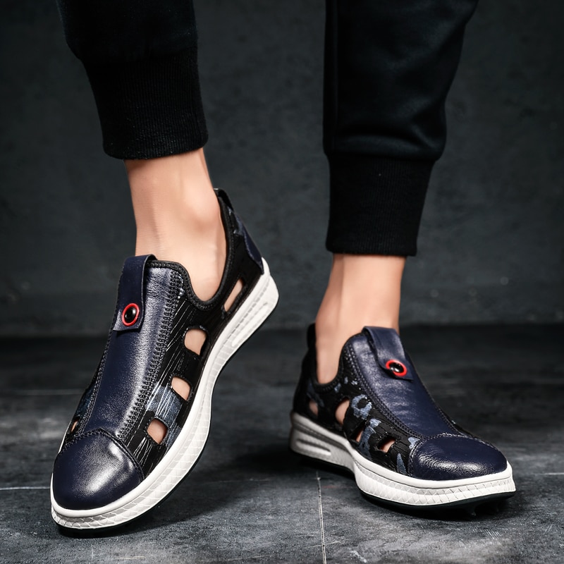 Spring Golf Shoes Leather Slip on Comfortable Golf Sports Men's Sneakers Male Lightweight Golf Sneakers