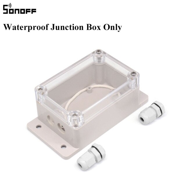 SONOFF IP66 Waterproof Cover Case Junction Box Waterproof Case Water-resistant Shell Box Support Sonoff Basic Wifi Smart Switch: Ip66 Case