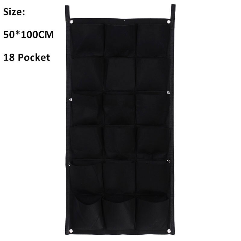 6/18/56/64 Pocket Felt Vertical Gardening Flower Pots Wall Planters bags Planter Hanging Pots Planter On Wall Garden Green Field