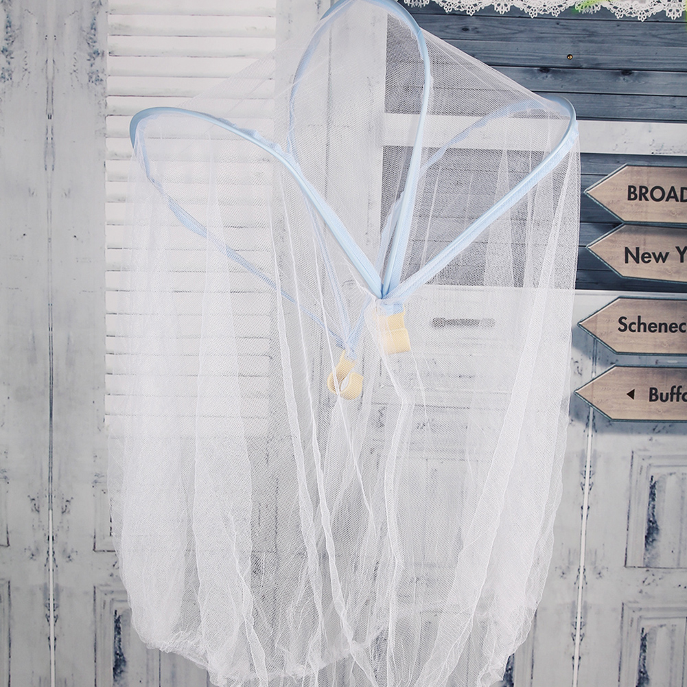 Baby tumling myggenet krybbe vugge seng baldakin bugfluebid baby holdbart myggegardin vugge seng elastisk myggestang