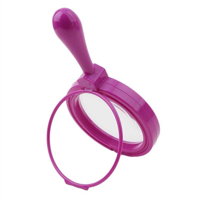 Baby Toys Plastic Magnifier High-Grade Optical Lens Magnifying Glass Early Learning Toys 5 Colors: Purple