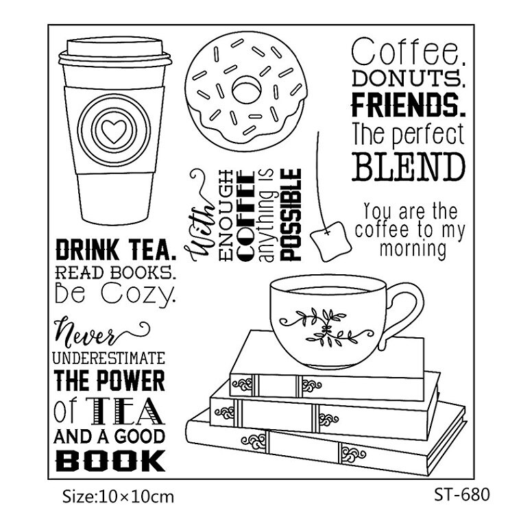 AZSG Heerlijk eten/Mooie dieren Clear Siliconen Stempel/zegel voor DIY Scrapbooking/fotoalbum Decoratieve Duidelijke Stempel lakens: stamp   ST-680