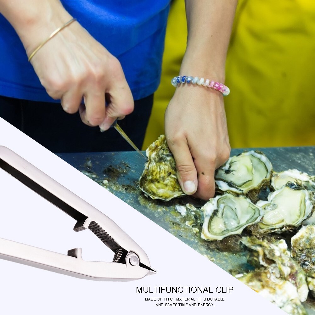Multi-function Clam Opener Seafood Clip Clam Opening Device Non-slip Scallop Oyster Sea Clam Shell Opener Home Kitchen Tools