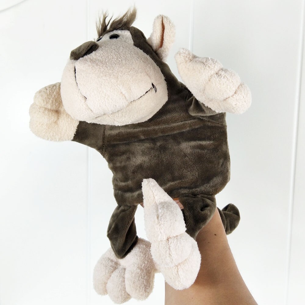 Tiger abe elefant løve hånddukke børn plys legetøj dyr børnehave hånddukke fødselsdag baby barn udstoppet legetøj: 10