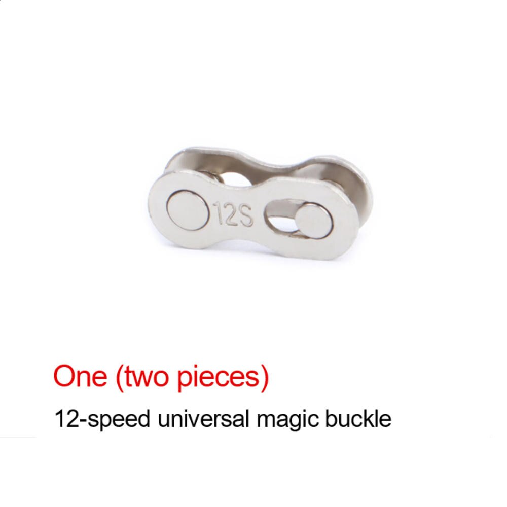 2Pcs Stainless Steel Bicycle Chain Link Connector Joints Magic Buttons Speed Quick Master Links Chain Mountain Bike Parts: 12Speed