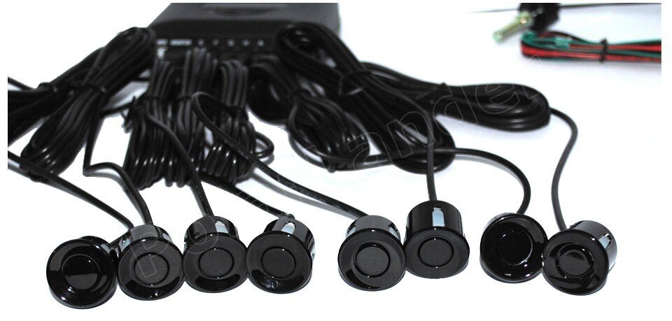 Parking Assistance Backup Reverse car auto Parking Sensor 8 sensors buzzer 44 Colors to choose