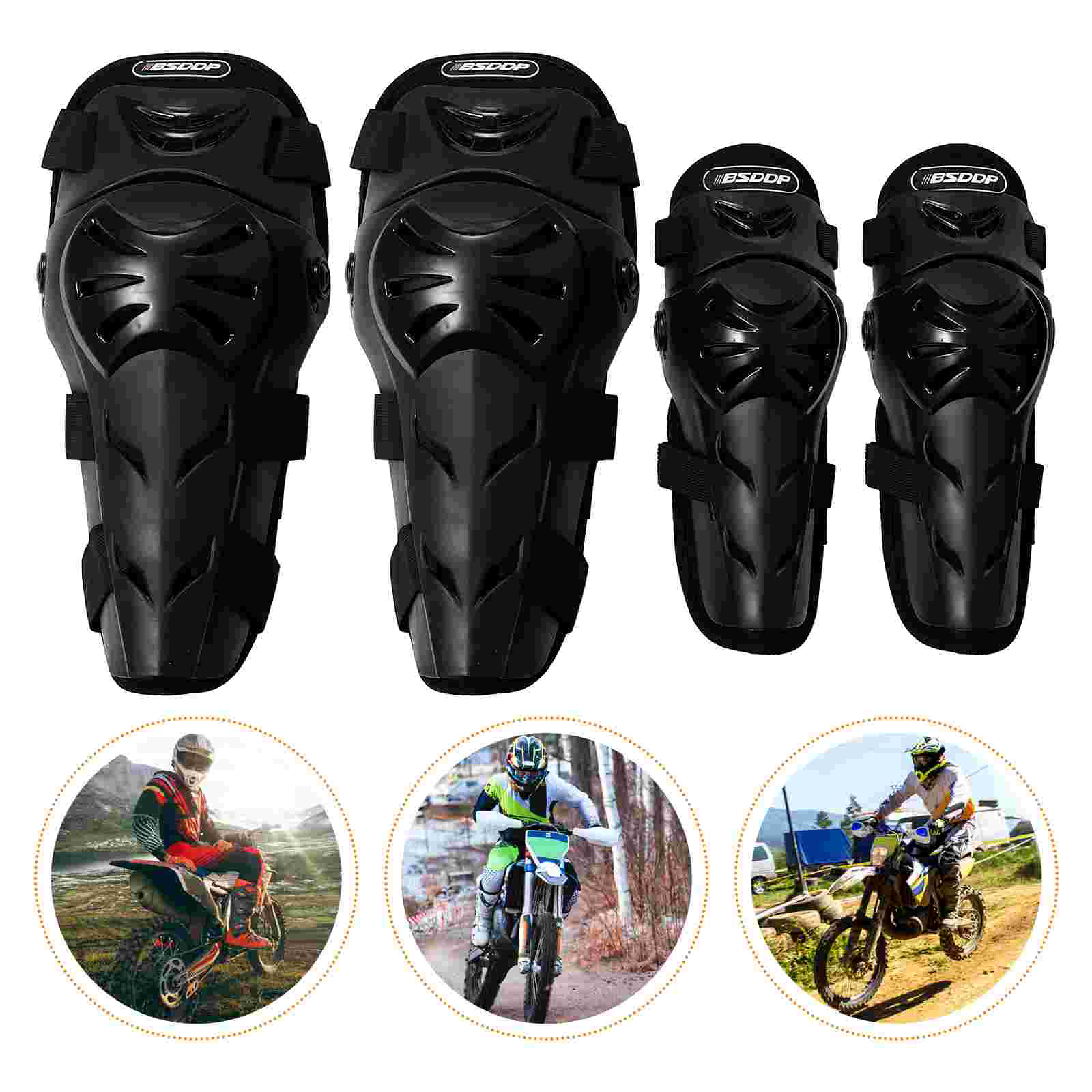 1 Set Limbs Protector Riding Protective Gear Useful Motorcycle Knee Elbow Pads
