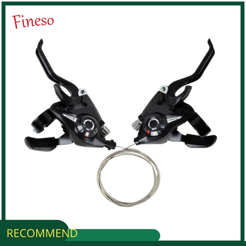3X7 21 Speed Switch Mtb Fiets Shifter Hendels Rem Met Shift Kabel Fiets Fietsen Disc Handvat Voor Fiets trekking