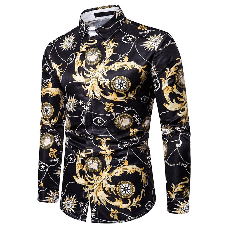 3d tryckta animal tiger herrskjortor casual långärmad camisa social shirt herr camisa hombre hip hop streetwear