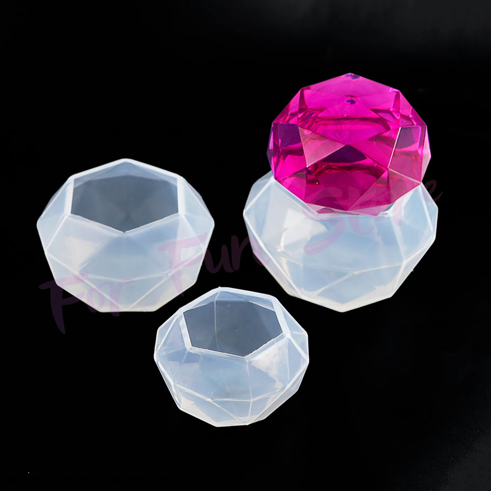 Moules en Silicone diamant pour bricolage amusant, bijoux, colliers, pendentifs, goutte de cristal, colle, résine, artisanat fait à la main, ornement de bureau