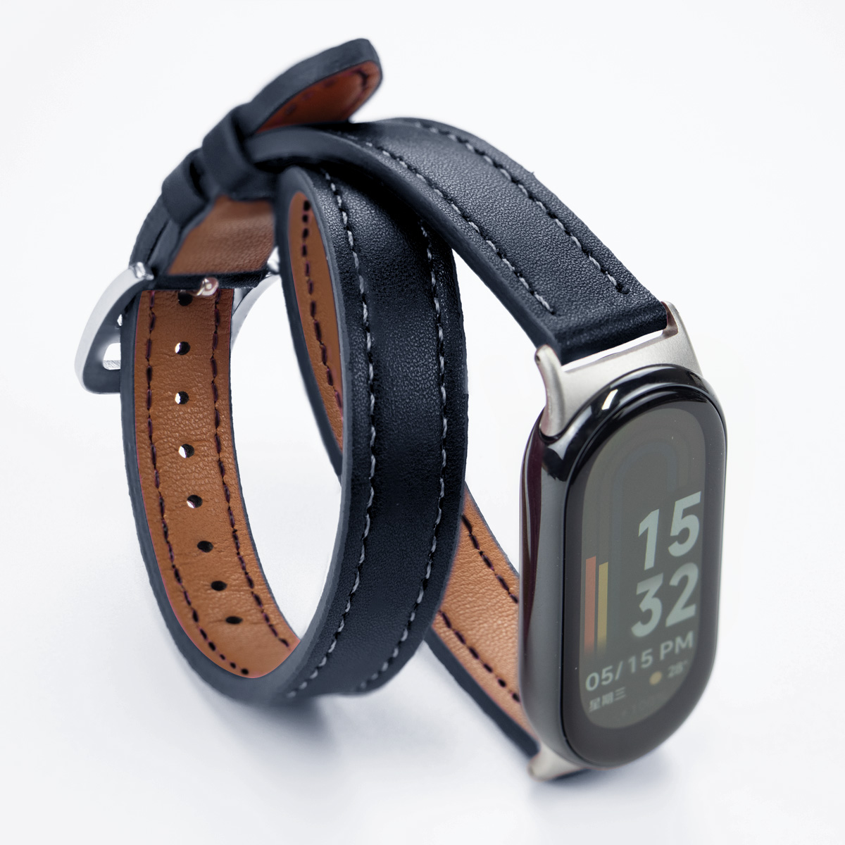 For Mi Band 8 Strap Leather band For Xiaomi Mi Band 9 Wrist Strap Correa Watch Replacement Miband 8 NFC Sports Bracelet Pulseira