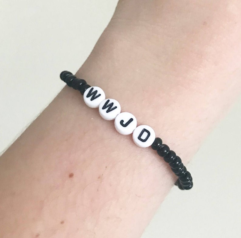 1pc WWJD Armband, Religies Armband, Wat Zou Jezus Doen Armbanden, Christian Sieraden, Religieuze Sieraden, religieuze