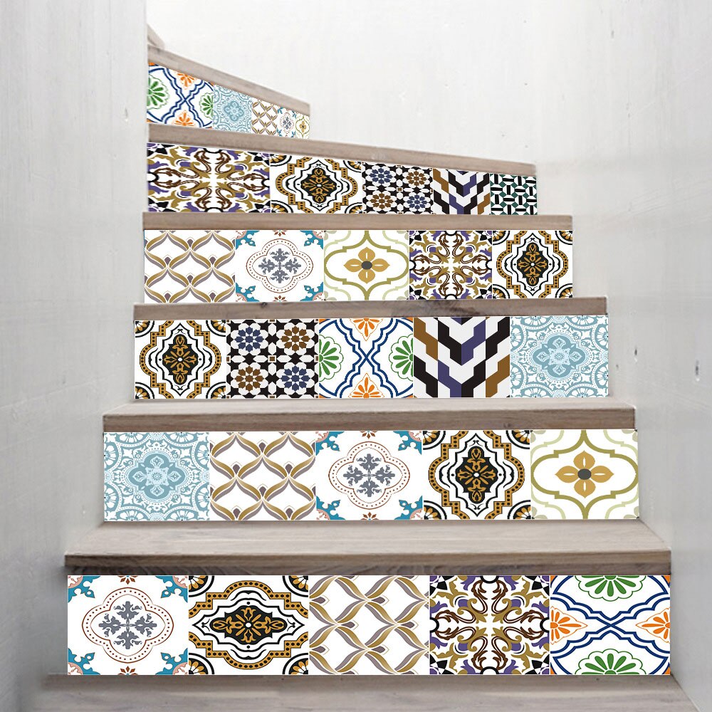 Self-adhesive innovative stairs stickers living room DIY England decorative home waterproof wall stickers