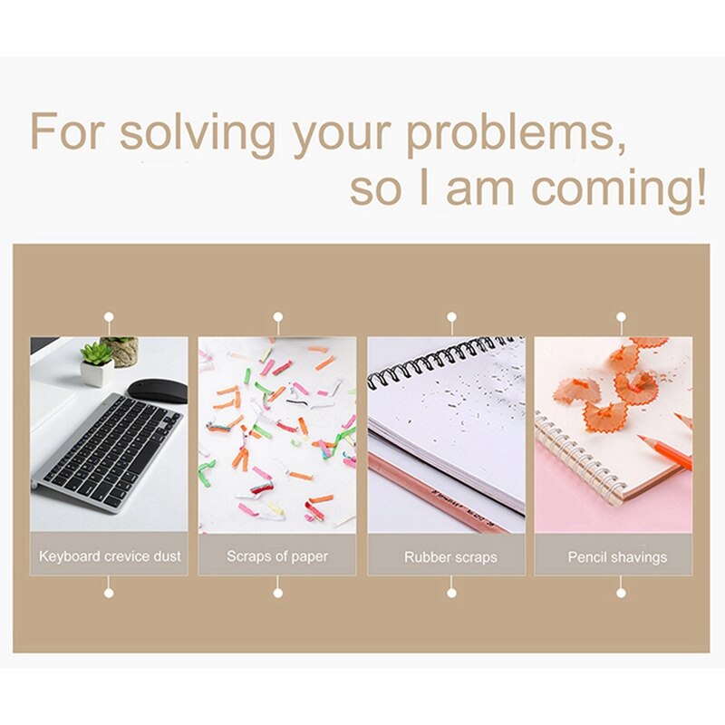 1 Set Desktop Vacuum Cleaner Desktop Cleaning Robot & 1 Pcs Vacuum Cleaner Mini Cleaning Robot