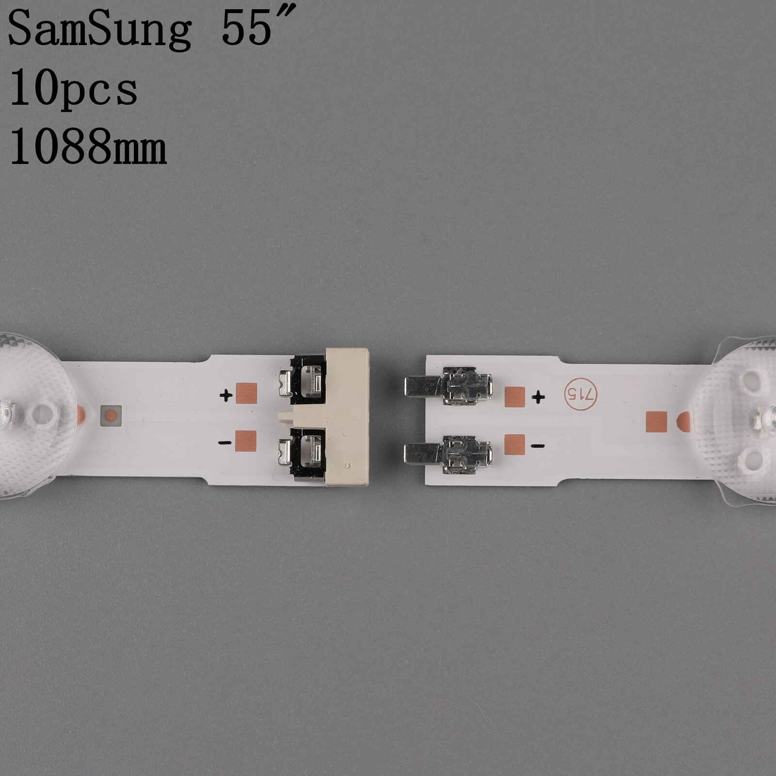 100% 10pcs/Kit LED strip for SAMSUNG TV UN55J6201 UN55J620D UE55H6204 CY DJ055BGHV1H SAMSUNG 2013SVS55 3228N1 B2 L07 REV1.7