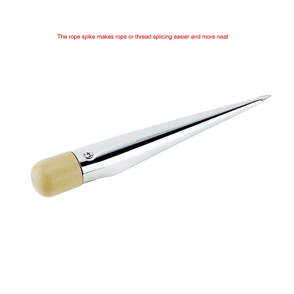 280mm Boat Splicing Spike Marine Wood Handle 304 Stainless Steel Rope Splicing Spike For Yacht Speedboat Boat Accessories Marine