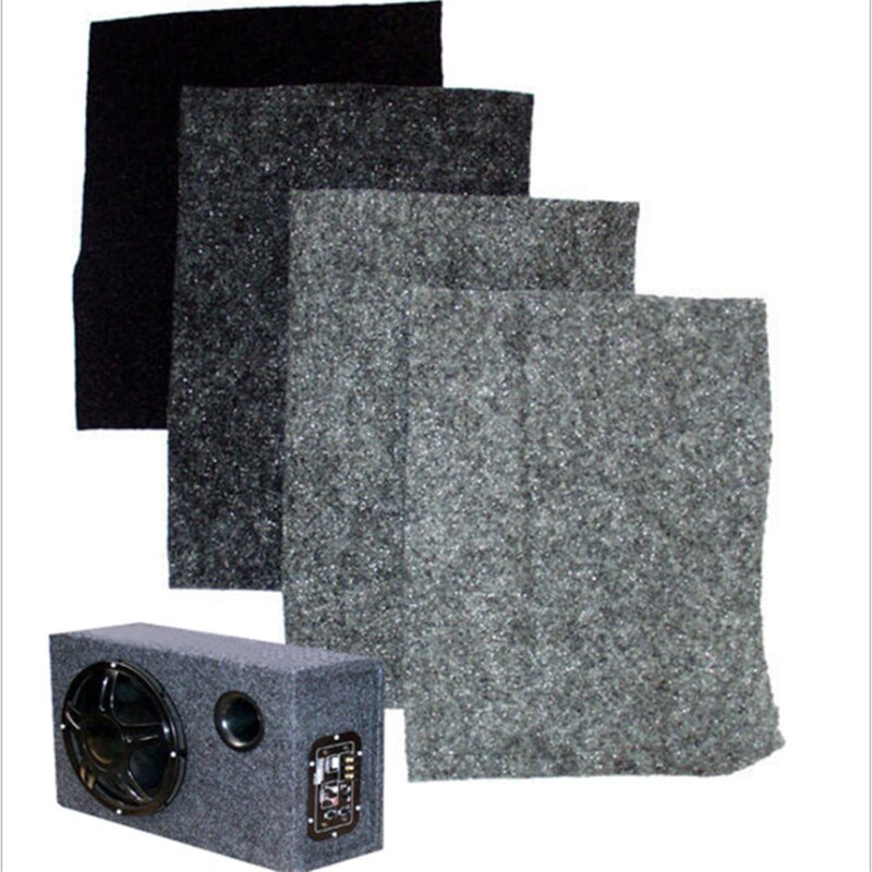 1 mx 0.5m grå højttaler tæppe klud bil subwoofer kasse polyesterfiber lydabsorberende tøj tøj anti-seismisk tæppe filt diy