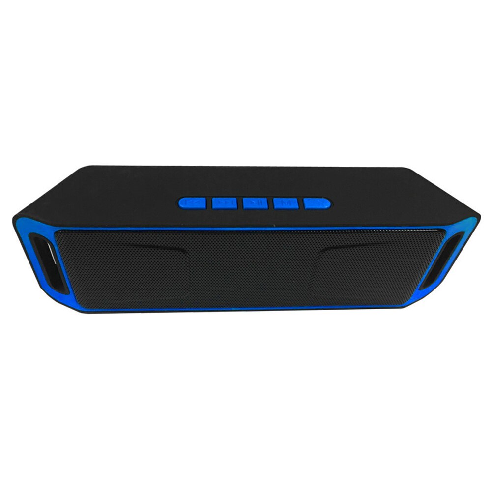 40W Portable Bluetooth Speaker Draadloze Outdoor Stereo Waterdichte Usb/Tf/Aux Fm Speaker FKU66: Blauw