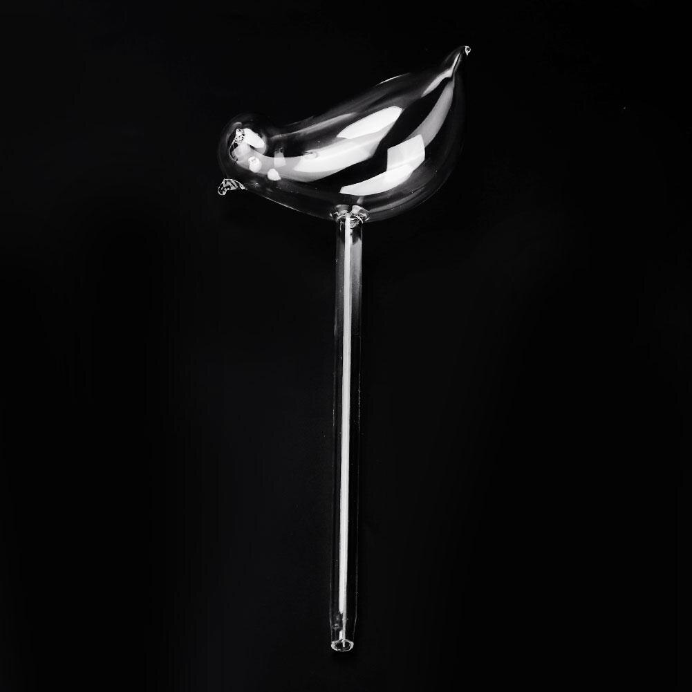 Plante vanner glass fugl form plante hage automatisk selvvanning enhet sprinkler hage klart glass dekorativt vanningsverktøy