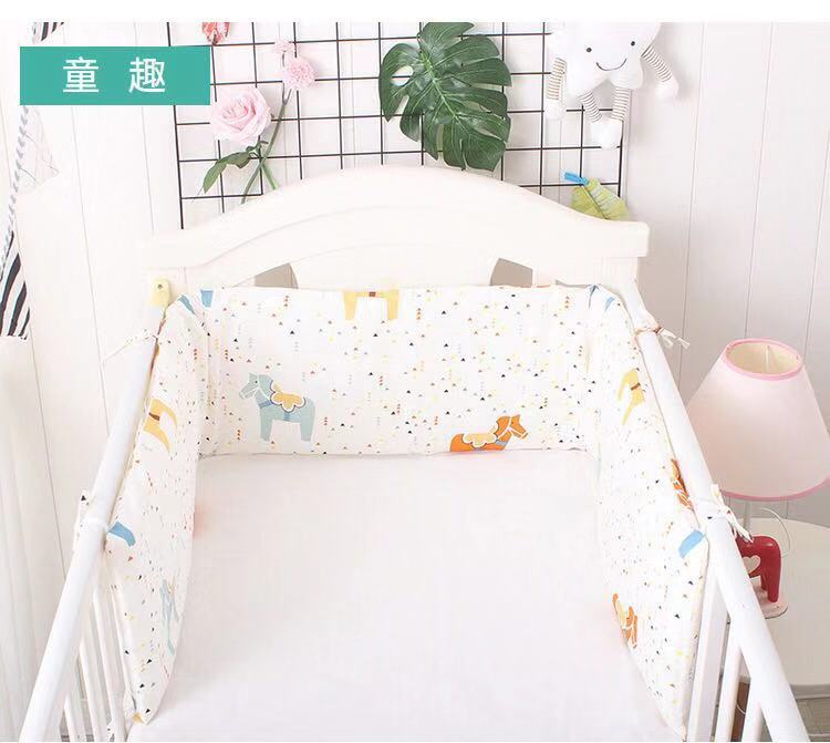 Del bambino Del cotone Letto pad Paraurti Babyy Arredamento Della telecamera 180 centimetri bambino Imbottiture e Paraurti per Culle impostato Nusury Cuscino di Protezione per del bambino