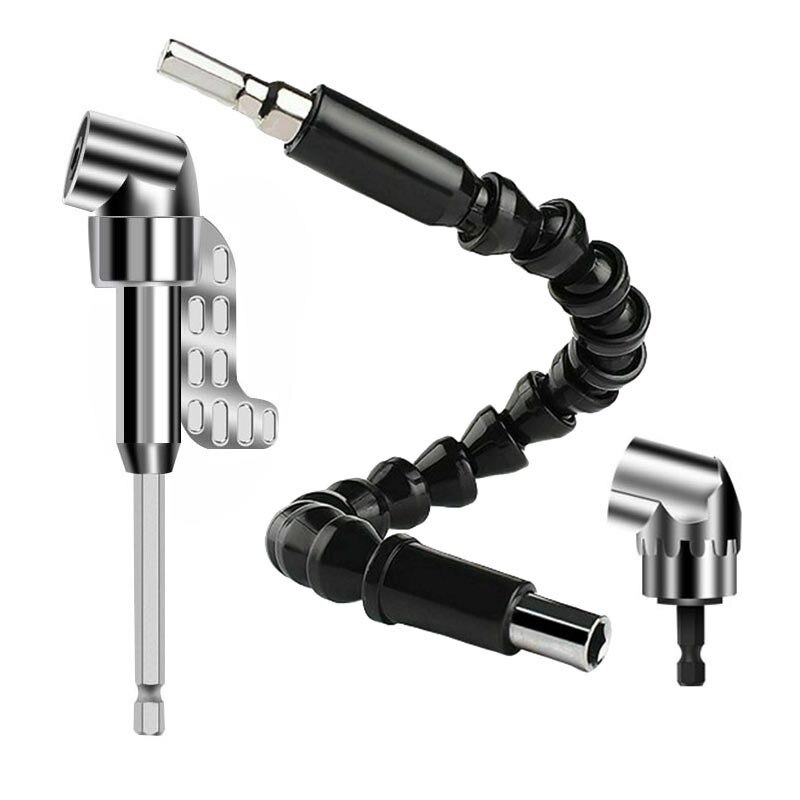105 Degree Right Angle Screwdriver Set Socket Holder Adapter Adjustable Bits Drill Bit Screw Driver Tool 1/4inch Hex Bit Socket