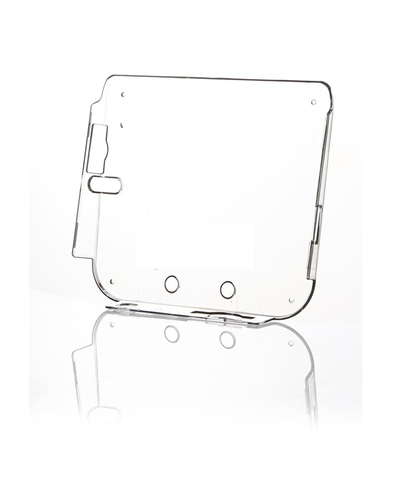 Étui de protection en cristal transparent, coque rigide pour 2DS + film anti-poussière pour Nintendo 2DS, protecteur d'écran, 1 pièce
