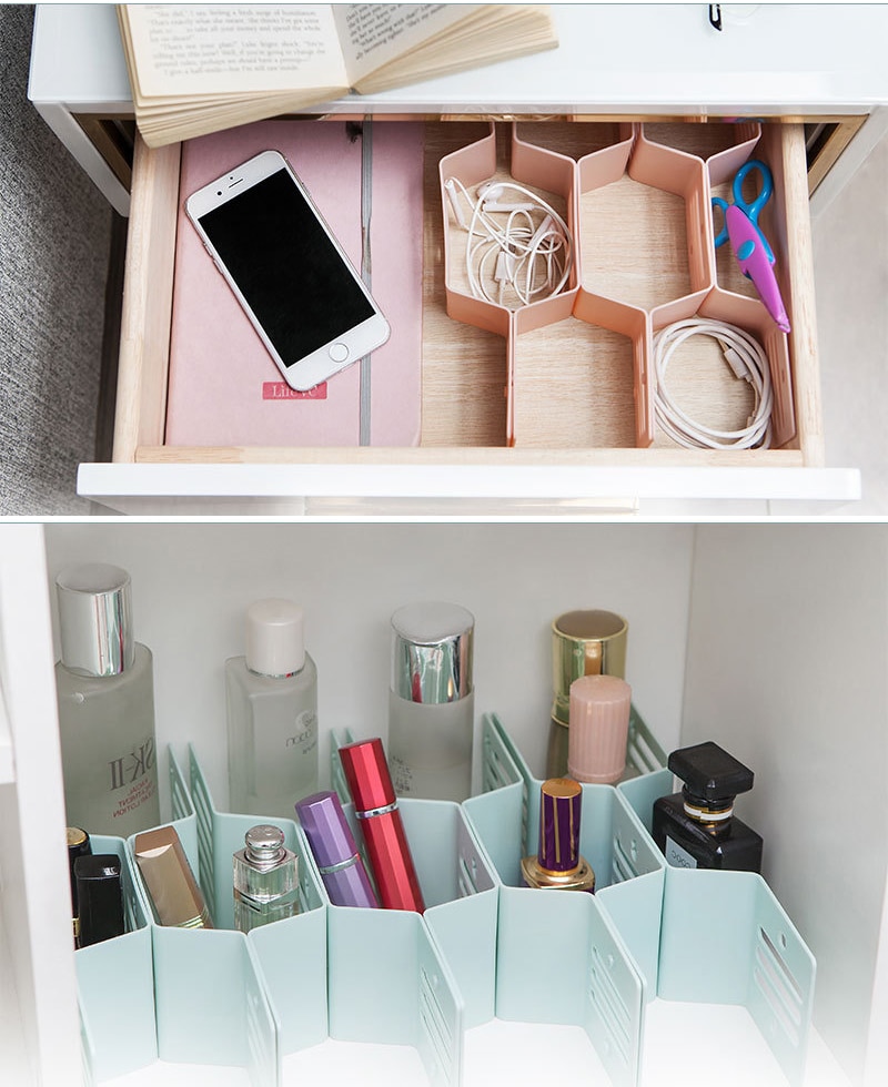 Armoire de rangement en nid d'abeille | Nouveauté, meuble de rangement en nid d'abeille de 12 carreaux chaussettes, diviseur de tiroir en plastique, placard organisateur de rangement à la maison