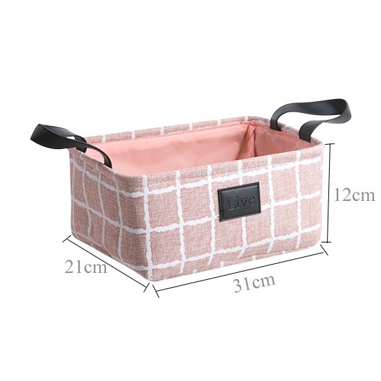 Folding Linen Fabric Storage Basket Bins Cube Containers For Toys Organizers Closet And Office Organizers: PK-1