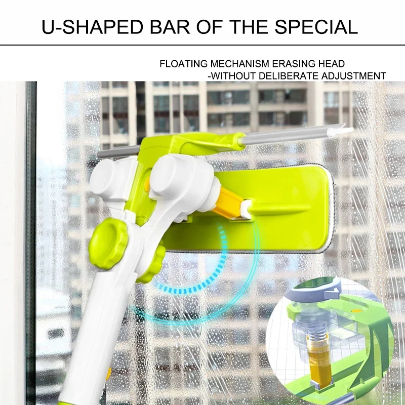 Upgraded Telescopic High-rise Window Cleaning Glass Cleaner Brush For Washing Window Dust Brush Clean Windows