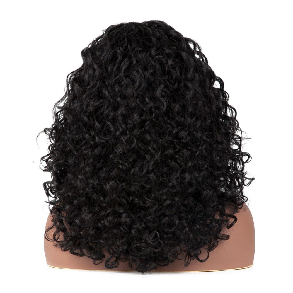 JINGFA HAIR Curly Weave Synthetic Fibre Hair Lace Front Wig