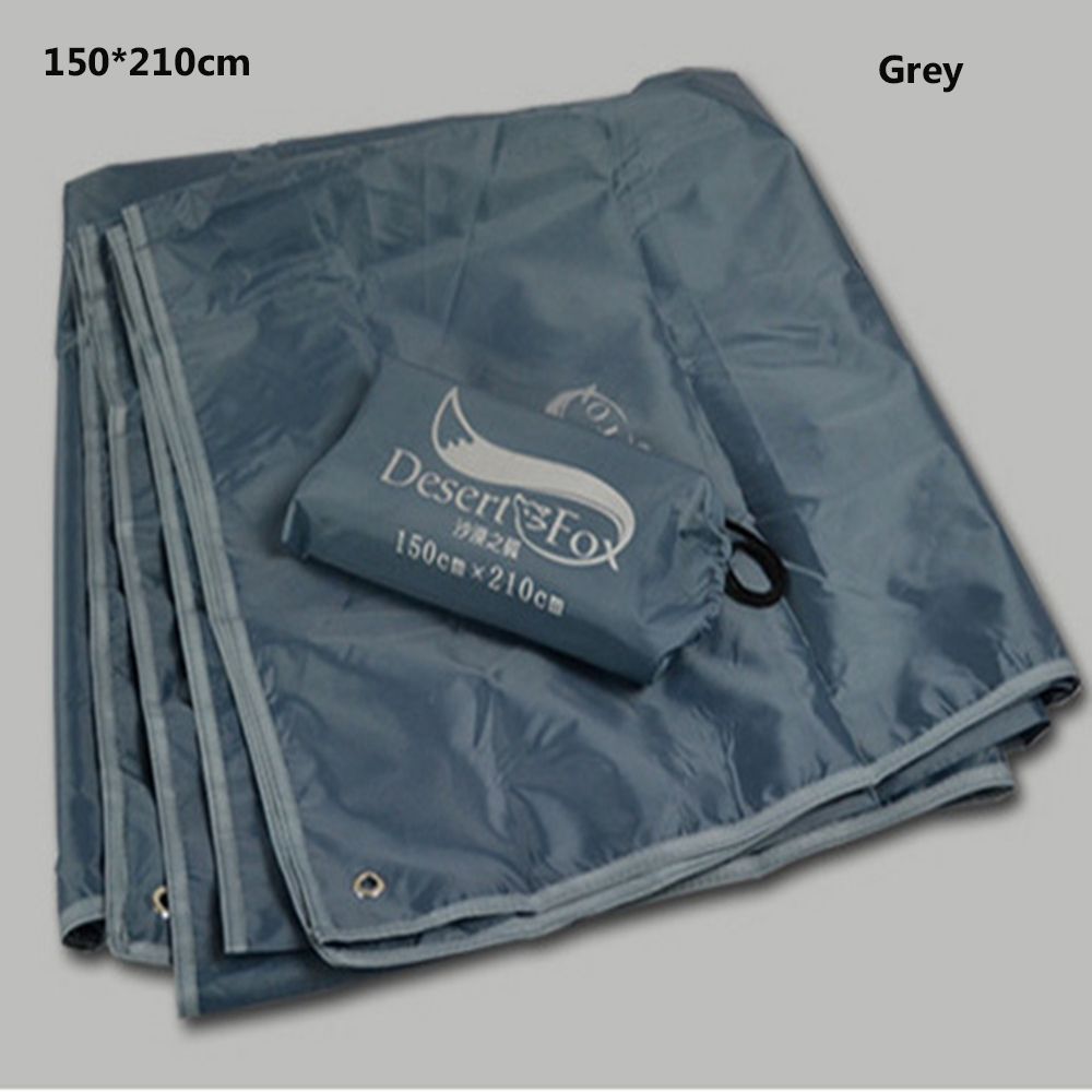 Wüstenplane, wasserdichte plane, picknickdecke, ultraleichte zeltunterlage mit packsack für camping und wandern: Grau 150 x 210cm