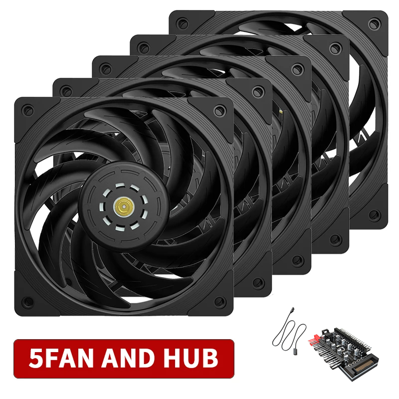 TEUCER T30 CPU Cooler Fan 2150RPM 4PIN PWM 12cm Computer Case Cooling System Fan S-FDB Bearing Silent PC Gamer CPU Cooler 120mm