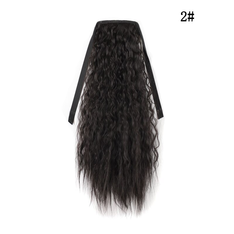 Synthetic Ponytail Wate Wave Long High Temperature Fiber Tie on Hair Extensions For Girls Party Clip in Hairpieces OLD STREET