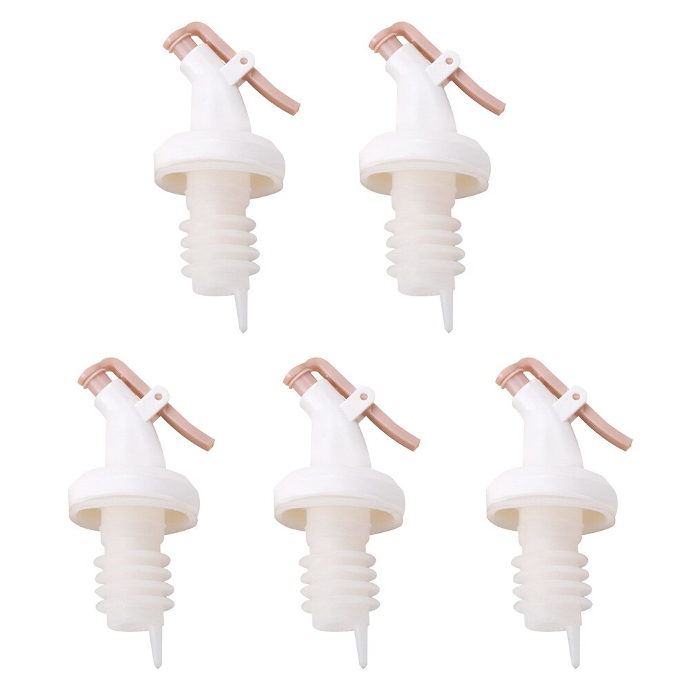 5Pcs Spuit Wijn Stopper Olijfolie Fles Schenker Vervangende Onderdelen Liquor Dispenser Tuiten Keuken Tool Flip Top Cap Nozzle bar