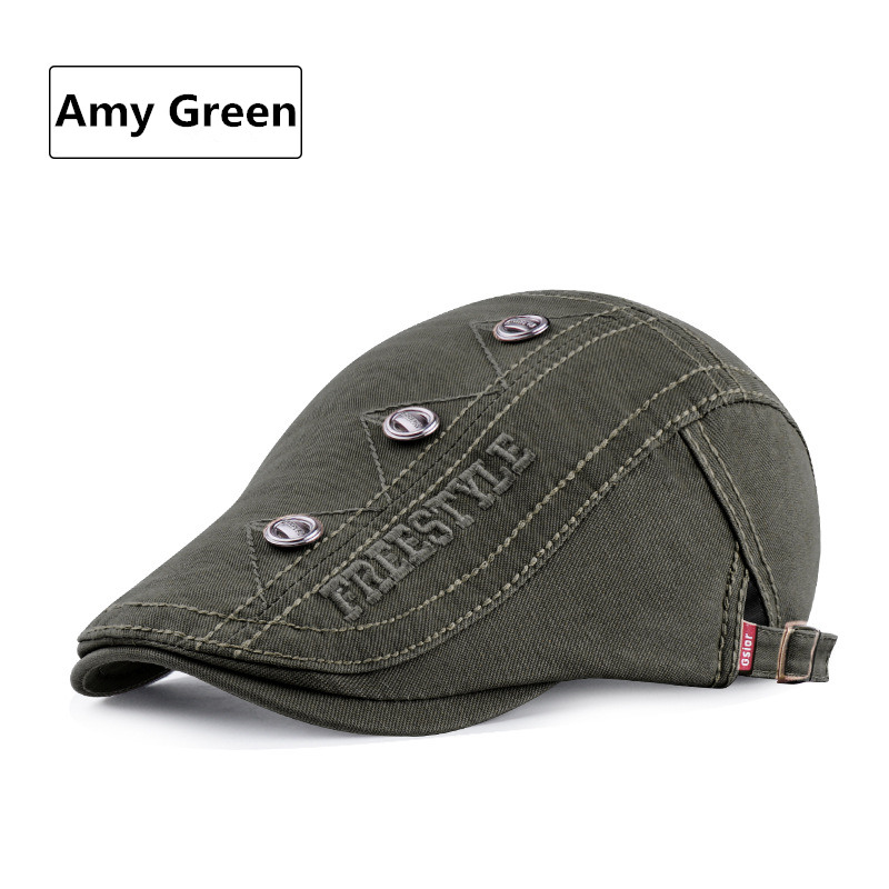 Nova moda verão bonés para homens e mulheres bonés casuais boina encerada carta bordado retrô chapéus de sol casquette gorros: Amy Green