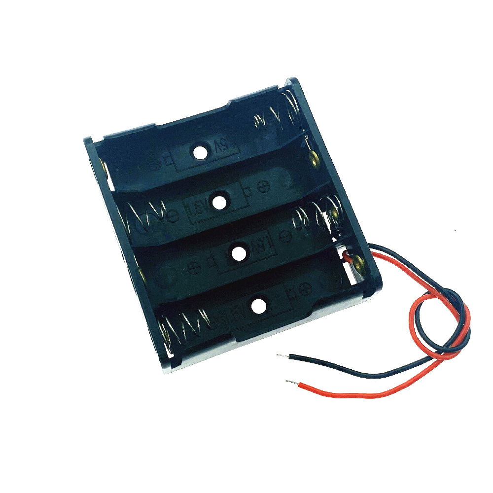18650 powerbank-hoesjes 1x 2x 3x 4x 18650 batterijhouder opbergdoos 1 2 3 4 batterijhouder met kabel: Zwart