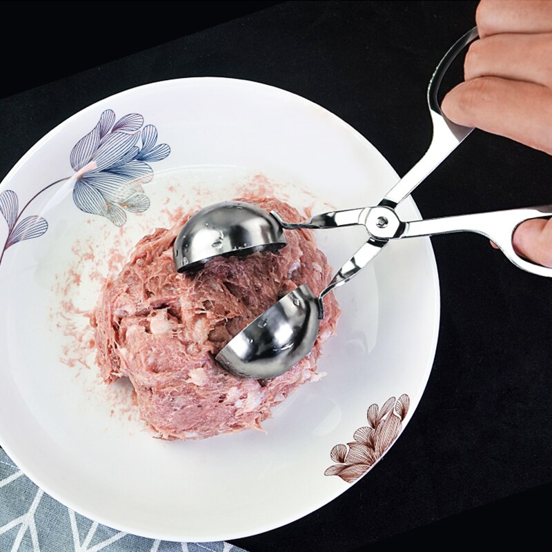 1Pc Stainless Steel Meatball Maker Meat Clip DIY Cooking Meat Tool Beef Chicken Fish Meat Ball Maker Kitchen Gadget