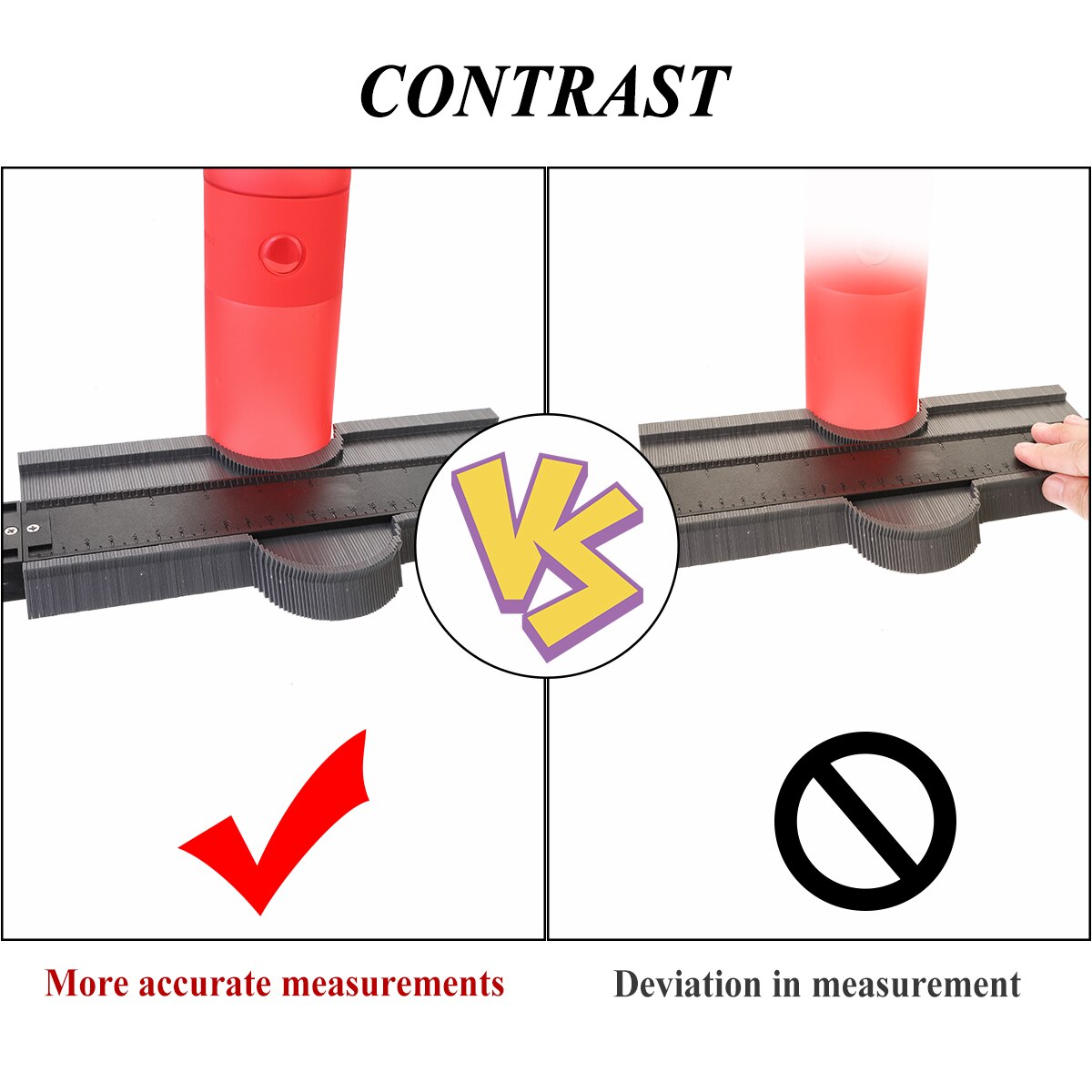 12/14/25/50cm multifunktionelle konturmåler flisebelægning laminatfliser kantformende træ måle lineal fliser laminat fliser værktøj