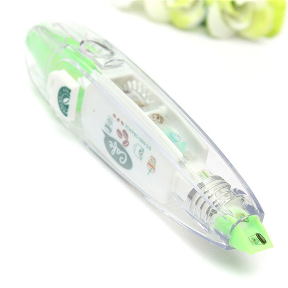 Cinta de corrección decorativa de 4 colores, novedad, suministros para oficina escolar, Corea, cordón para etiquetas clave, firmar para estudiantes, 1 Uds.: Green