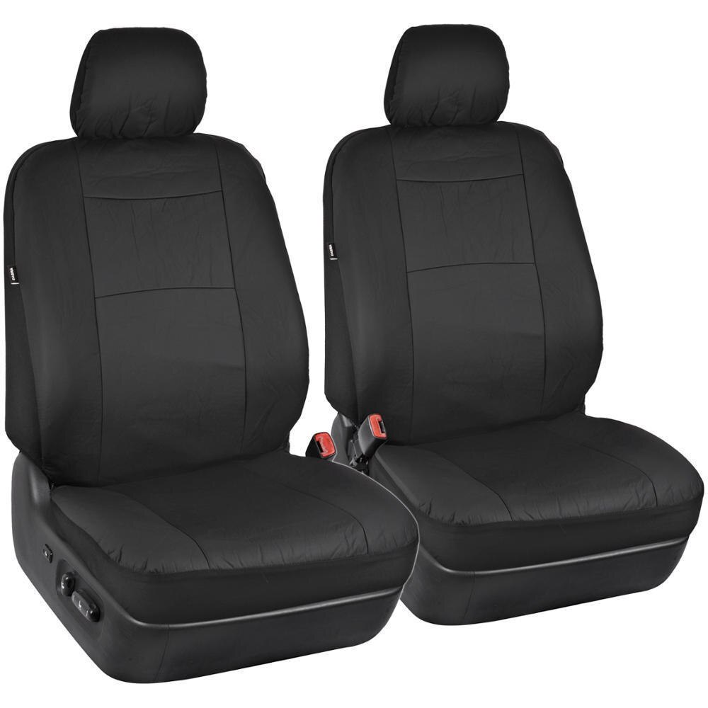 2 Seats/5 Zetels Universele Auto Stoelhoezen Pu Lederen Auto Bescherm Covers Automotive Stoelhoezen Auto Bekleding protector Set: 4pcs set front