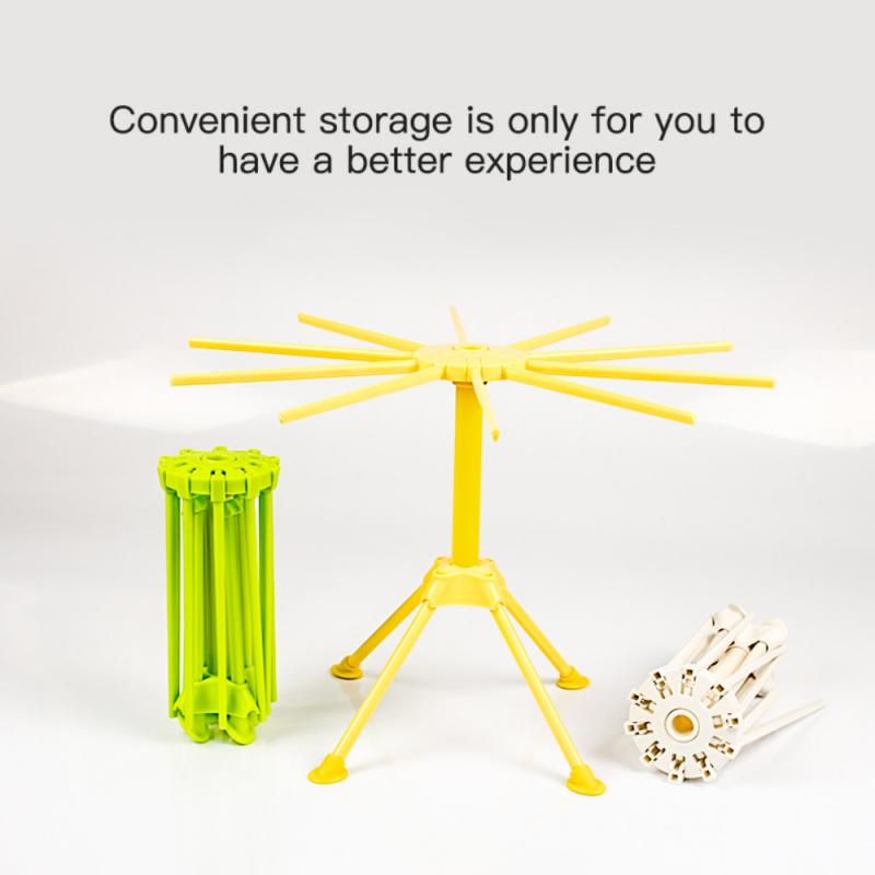 Support de séchage de pâtes pliant, support de nouilles, porte-spaghetti, outil de cuisine, accessoires de pressage, blanc, vert, jaune, pratique