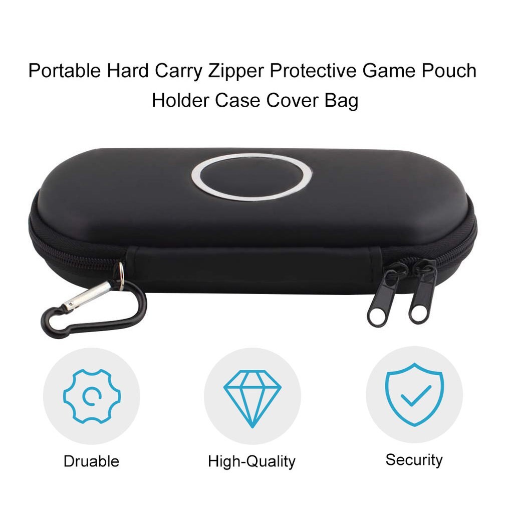 Hard Carry Zipper Case Bag Game Pouch For PSP 1000 2000 3000 Free /