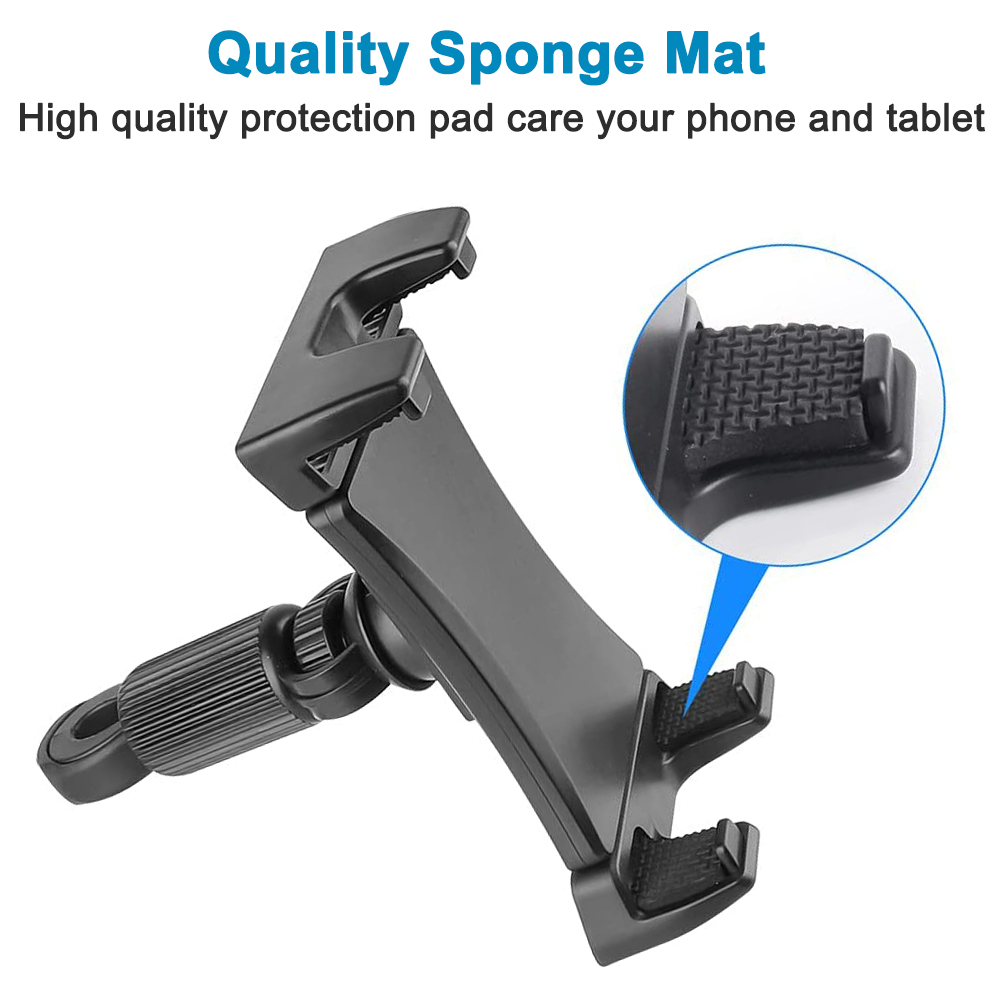 iBudim Bike Tablet Holder Indoor Gym Treadmill Handlebar Clip Tablet Mobile Phone Stand Bracket for iPad Air 10.9 Pro 12.9 Inch