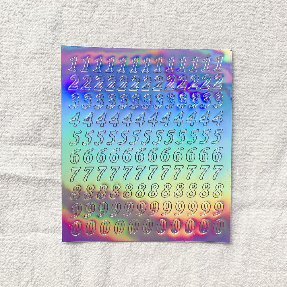 Glitter Alphabet Sticker Korean Aesthetic Sticker For K-pop Toploader Decor DIY Scrapbooking Journal Diary Supplies Stationery: 9