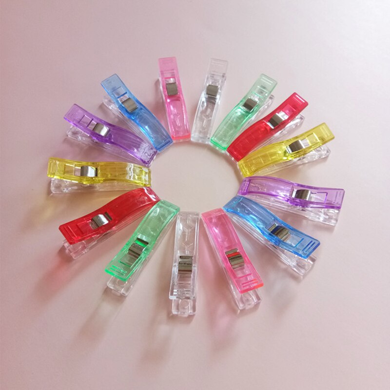Clip grande de plástico para costura, accesorios de Clip de retales, dobladillo, bricolaje, acolchado, artesanía, costura, tejer, tirantes, 50 Uds.