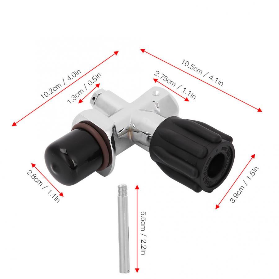 Professionale 250 sbarra immersione Valvola Della Bombola Bombola di aria in Ottone G3/Pressione Valvola di 4 K din + GIOGO Valvola bcd attrezzatura subacquea
