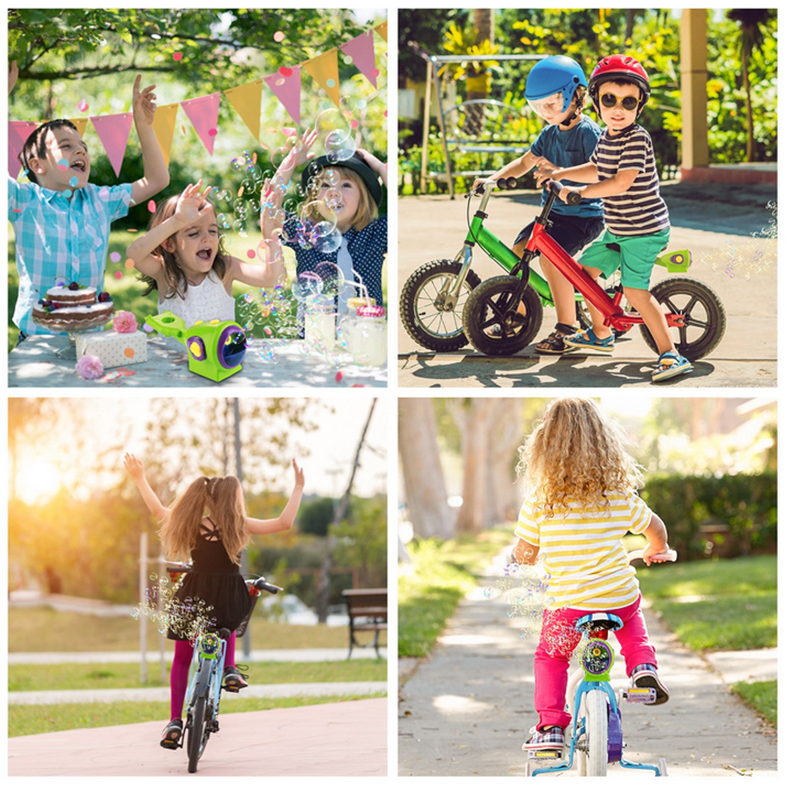 Bike Bubble Machine Automatische Bubble Blower Maker Installeren Op Fiets Voor Kids Kinderen Baby Bad Outdoor Indoor Party Games Speelgoed